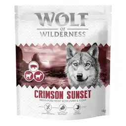 Zooplus Wolf of Wilderness Crimson Sunset Lam & Geit - graanvrij - 1 kg Nieuw Recept aanbieding