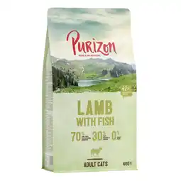 Zooplus 400g Adult lam & Vis Purizon Cat graanvrij droogvoer voor katten aanbieding