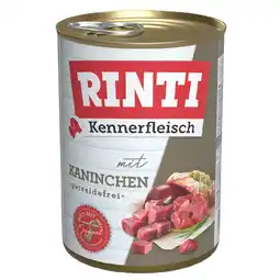 Zooplus Voordeelverpakking RINTI Kennerfleisch 24 x 400 g - Konijn aanbieding