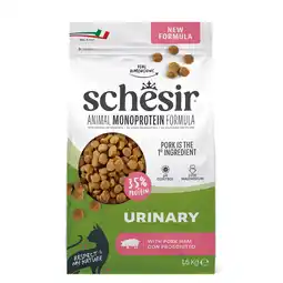 Zooplus 1,5 kg Schesir Monoprotein Urinary met ham katten droogvoer aanbieding