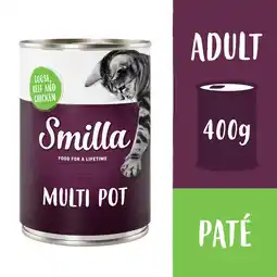 Zooplus 24x400g Multivleespotje Gans, Rund en Kip Smilla Kattenvoer aanbieding