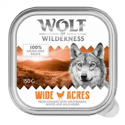 Zooplus 6x150g Adult Wide Acres Kip Wolf of Wilderness Hondenvoer nat aanbieding