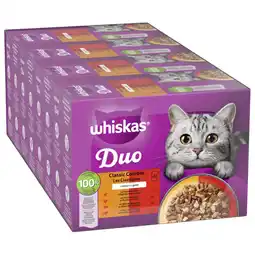 Zooplus 96x85g Classic Combos in Gelei Whiskas Duo Kattenvoer Maaltijdzakjes aanbieding