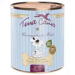 Zooplus Terra Canis Puppymenu 6 x 800 g - Rundvlees met appel, wortel en rozenbottel aanbieding