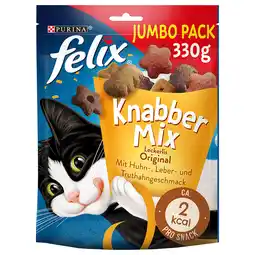 Zooplus 2x330g Knabbel Mix Original Felix Kattensnacks aanbieding