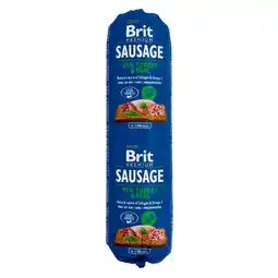 Zooplus Brit Sausage natvoer - Kalkoen & Erwten (1 x 800 g) aanbieding