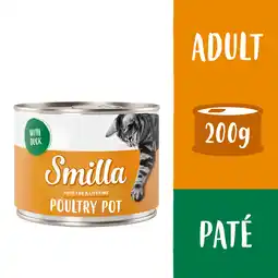 Zooplus 6x200g Gevogeltepannetje Gevogelte met Eend Smilla Kattenvoer aanbieding