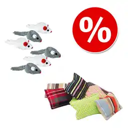 Zooplus Combi Deal: Kattenspeelgoed met Kattenkruid 2-delig aanbieding