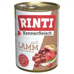 Zooplus 1x400g Kennerfleisch Lam RINTI Hondenvoer aanbieding