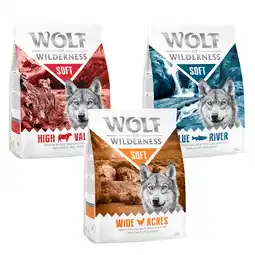 Zooplus 3kg Wolf of Wilderness Soft & Strong - Gemengd Probeerpakket aanbieding