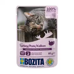 Zooplus 12x85g Stukjes in Saus Pouch Kalkoen Bozita Kattenvoer aanbieding