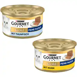 Zooplus 24x85g Paté Tonijn & Kip Gourmet Gold Kattenvoer Gemengd Pakket 1 aanbieding