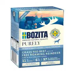 Zooplus Voordeelpakket: 12x370g Bozita Purely Paté Rendier natvoer voor honden aanbieding