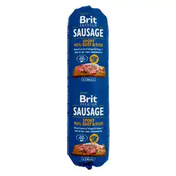 Zooplus Brit Sausage natvoer - Rund & Vis (1 x 800 g) aanbieding