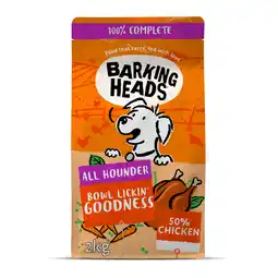 Zooplus 2 kg Barking Heads All Hounder Bowl Lickin' Chicken droog hondenvoer aanbieding