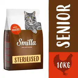 Zooplus 10kg Smilla Senior Sterilised met Gevogelte Katten Droogvoer aanbieding