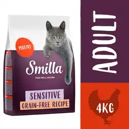 Zooplus Smilla Adult Sensitive Graanvrij met Gevogelte Kattenvoer - Dubbelpak: 2 x 4 kg aanbieding