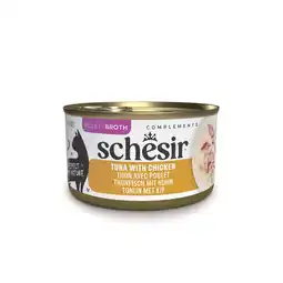 Zooplus Voordeelpakket Schesir Complements in bouillon 24 x 70 g - Tonijn met Kip aanbieding