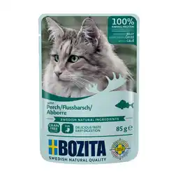 Zooplus 12x85g Stukjes in Gelei Pouch Rivierbaars Bozita Kattenvoer aanbieding