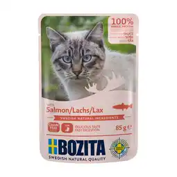 Zooplus 12x85g Stukjes in Saus Pouch Zalm Bozita Kattenvoer aanbieding