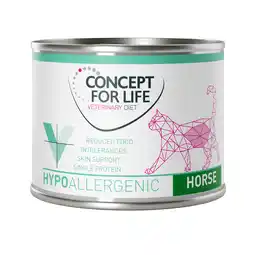 Zooplus 6x200g Hypoallergenic Paard Concept for Life Veterinary Diet Kattenvoer aanbieding