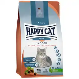Zooplus Happy Cat Indoor Atlantische Zalm Kattenvoer - Dubbelpak 2 x 4 kg aanbieding