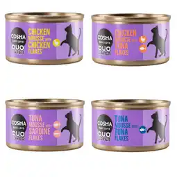 Zooplus 6 x 70 g DUO Layer Cosma Kattenvoer aanbieding
