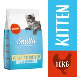 Zooplus 10kg Smilla Young Sterilised met Gevogelte Katten Droogvoer aanbieding