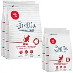 Zooplus 2x10kg Renal met Rund Smilla Veterinary Diet Kattenvoer aanbieding