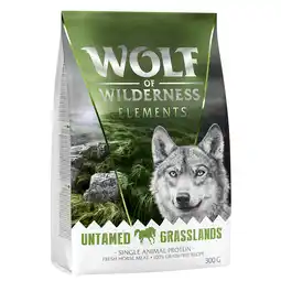 Zooplus Probeer nu! Wolf of Wilderness Droogvoer voor Honden Nieuwe: Untamed Grasslands - Paard (300 g) aanbieding
