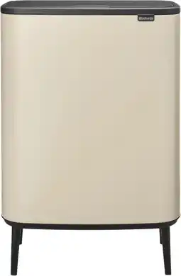 Coolblue Brabantia Bo Touch Bin Hi Prullenbak 60 liter Soft Beige aanbieding