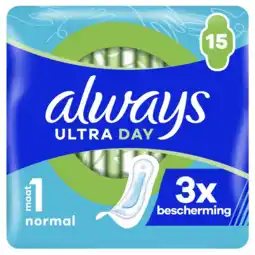 De Online Drogist Always Maandverband Ultra Day Normal Maat 1 aanbieding