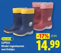 Lidl Lupilu Kinder regenlaarzen aanbieding