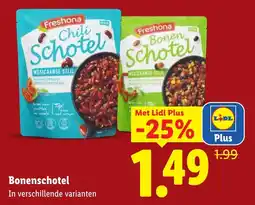 Lidl Freshona Bonenschotel aanbieding