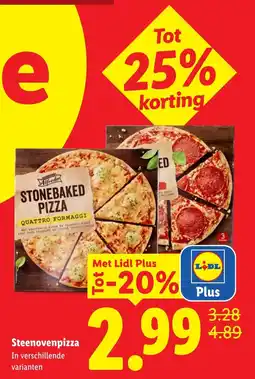 Lidl Stonebaked Pizza aanbieding