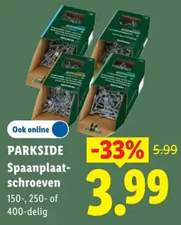 Lidl Parkside Spaanplaat-schroeven aanbieding