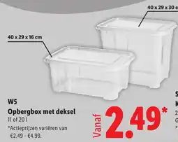 Lidl Opbergbox met deksel aanbieding