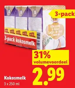 Lidl Kokosmelk aanbieding