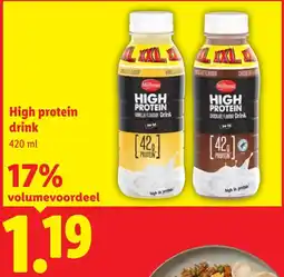 Lidl High protein drink aanbieding