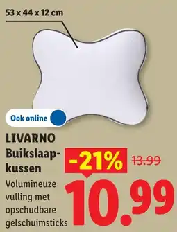 Lidl Livarno Buikslaapkussen aanbieding