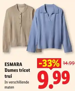Lidl Esmara Dames tricot trui aanbieding