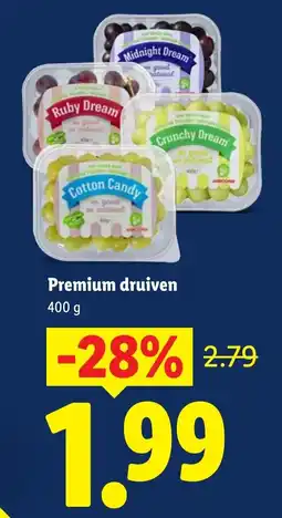 Lidl Premium druiven aanbieding