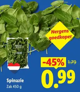 Lidl Spinazie aanbieding