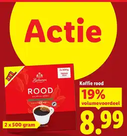 Lidl Bellarom Koffie Rood aanbieding