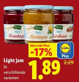 Lidl Light jam aanbieding
