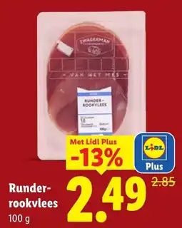 Lidl Twagerman Runder-rookvlees aanbieding
