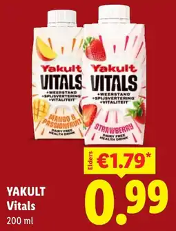 Lidl Yakult Vitals aanbieding