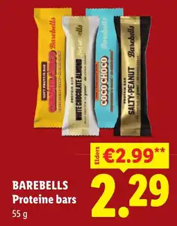 Lidl Barebells Proteine bars aanbieding