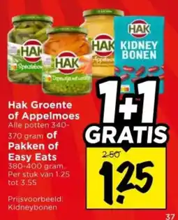 Vomar Voordeelmarkt Alle Hak Groente of Appelmoes of Pakken of Easy Eats aanbieding