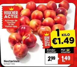 Vomar Voordeelmarkt Nectarines aanbieding